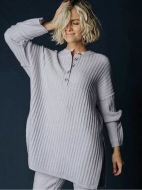 Free People Around The Clock Pullover Tunic Sweater Size XS